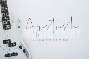 Agustrush: A Magical Handwritten Font for Editorial Design