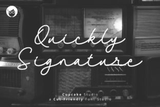 AL Quickly Signature Typeface for Elegant Branding