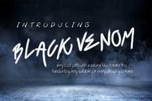 Black Venom Font for Handmade Branding