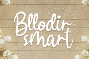 Bllodir Smart: The Perfect Handwritten Font for Crafters