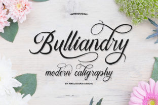 Bulliandry: Elegant Script Handwritten Font for Crafters