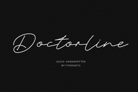 Doctorline: The Handwritten Font for Smart Branding