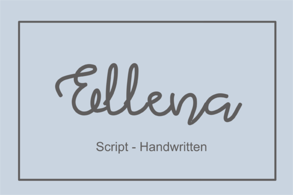 Ellena: A Magical Handwritten Font for Elegant Design
