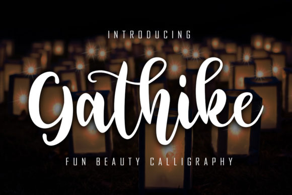 Gathike: A Bold Handwritten Font for Makers