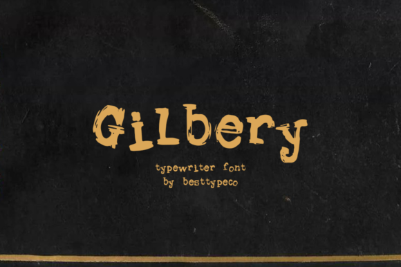 Gilbery: A Quirky Script Handwritten Font for Makers