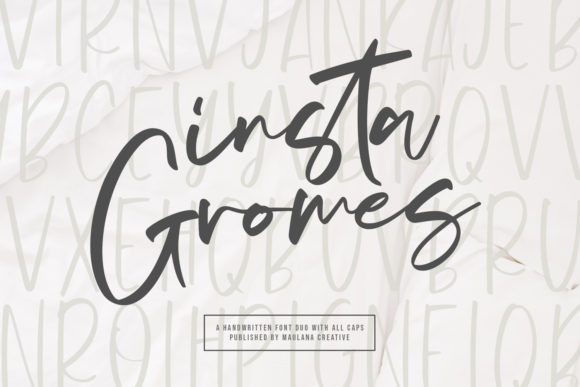 Insta Gromes: A Handwritten Font for Authentic Campaigns