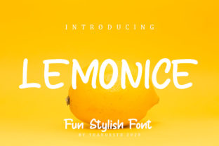 Lemonice Font: A Smooth Script for Editorial Design
