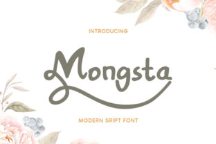 Mongsta: Elegant Script Handwritten Fonts for Editorial Design