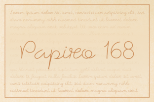 Papiro 168: A Modern Script Font for Web Design