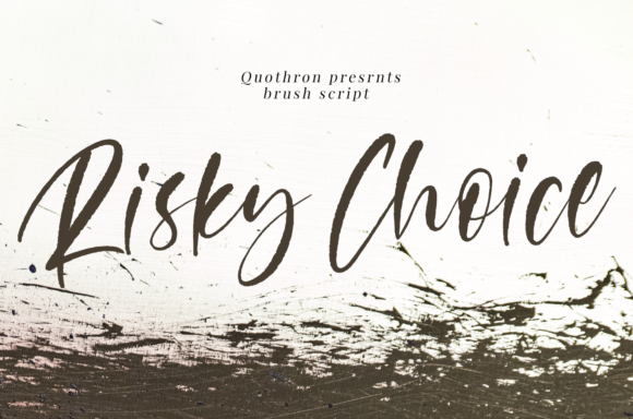 Risky Choice: A Timeless Handwritten Font for Makers