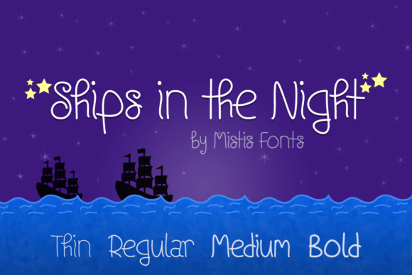 Ships in the Night Font for Branding and Design