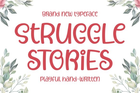 Struggle Stories Font for Scroll-Stopping Brand Visuals